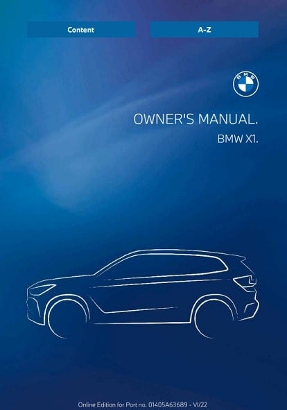 2023 BMW X1 Owner’s Manual Image