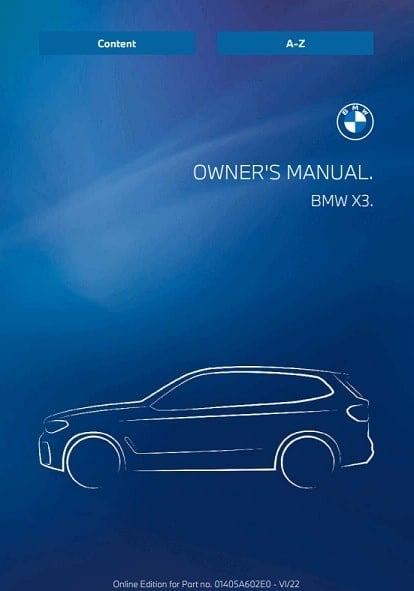 2023 BMW X3 Owner’s Manual Image