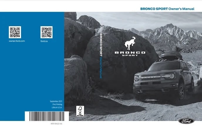 2023 Ford Bronco Sport Owner’s Manual Image