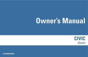 2023 Honda Civic Sedan Owner’s Manual PDF | Manual Directory