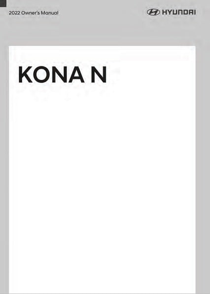 2023 Hyundai Kona N Owner’s Manual Image
