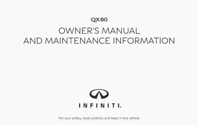 2023 Infiniti QX80 Owner’s Manual Image