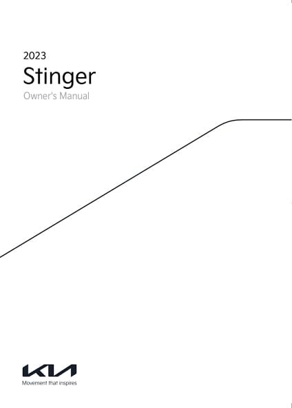 2023 Kia Stinger Owner Manual Image