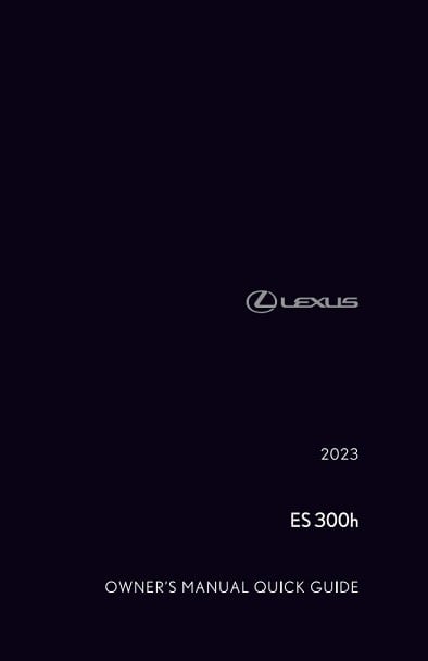 2023 Lexus ES Owner’s Manual Image