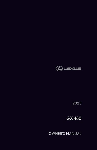 2023 Lexus GX Owner’s Manual Image