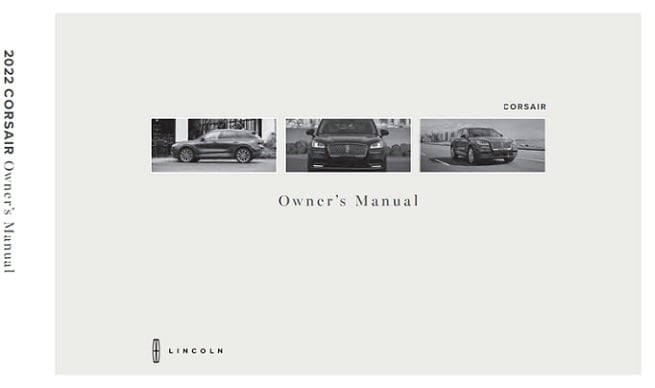 2023 Lincoln Corsair Owner’s Manual Image