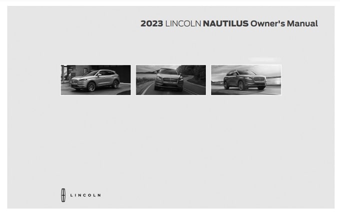 2023 Lincoln Nautilus Owner’s Manual Image