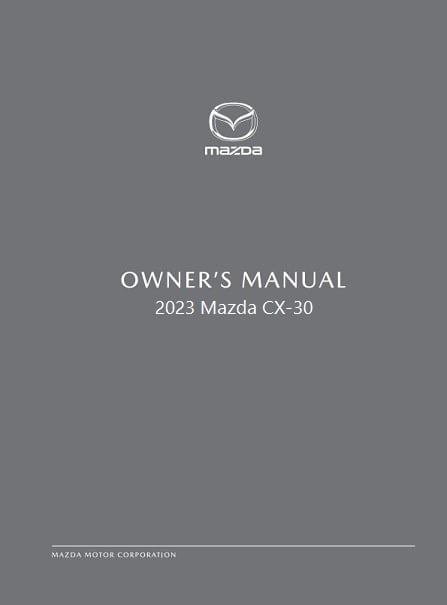 2023 Mazda CX-3 Owner’s Manual Image