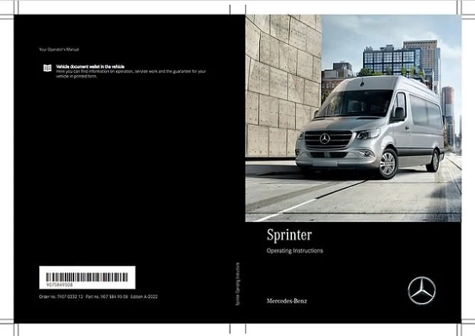 2023 Mercedes Benz Sprinter Owner’s Manual Image