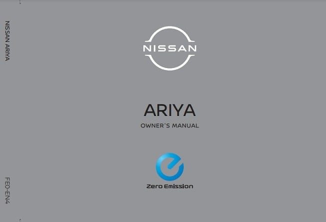 2023 Nissan Ariya Owner’s Manual Image