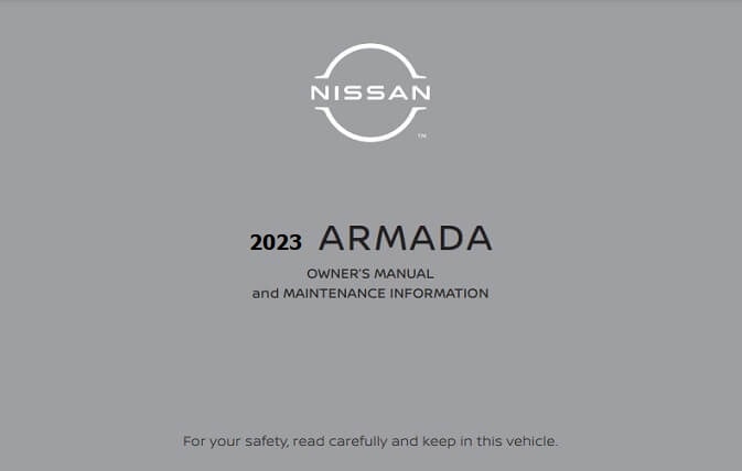 2023 Nissan Armada Owner’s Manual Image