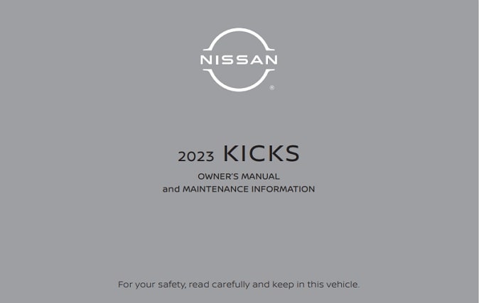 2023 Nissan Kicks Owner’s Manual Image