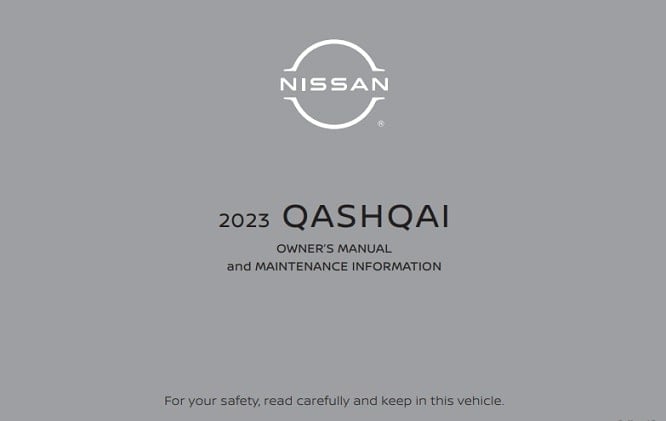 2023 Nissan Qashqai Owner’s Manual Image