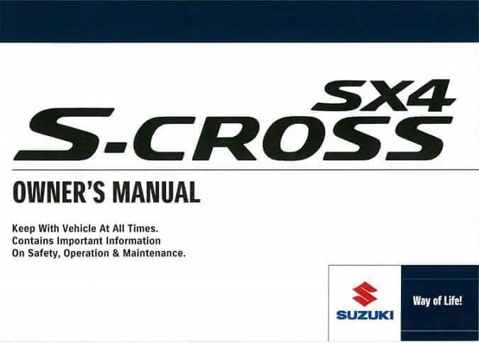 2023 Suzuki SX4 S-Cross Owner’s Manual Image
