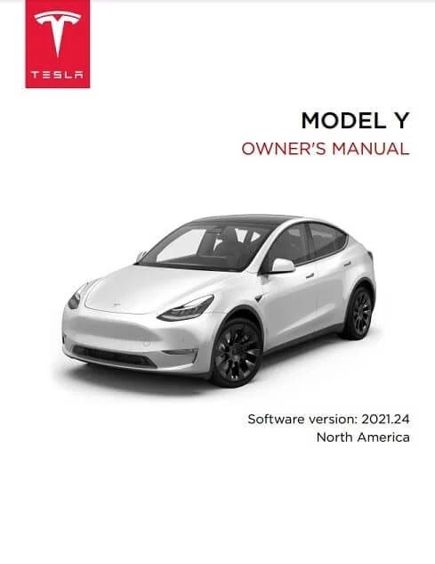 2023 Tesla Model Y Owner’s Manual Image