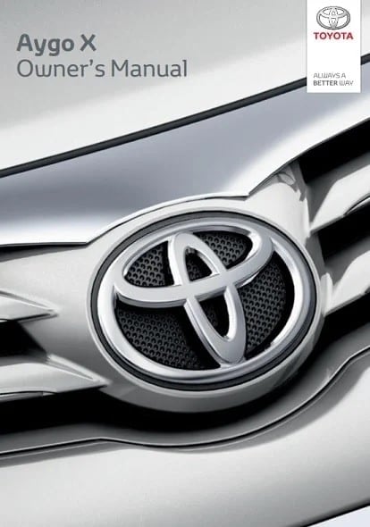 2023 Toyota Aygo X Owner’s Manual Image