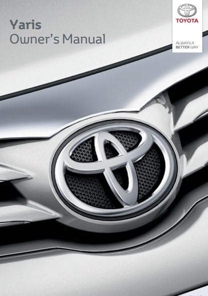 2023 Toyota Yaris Owner’s Manual Image