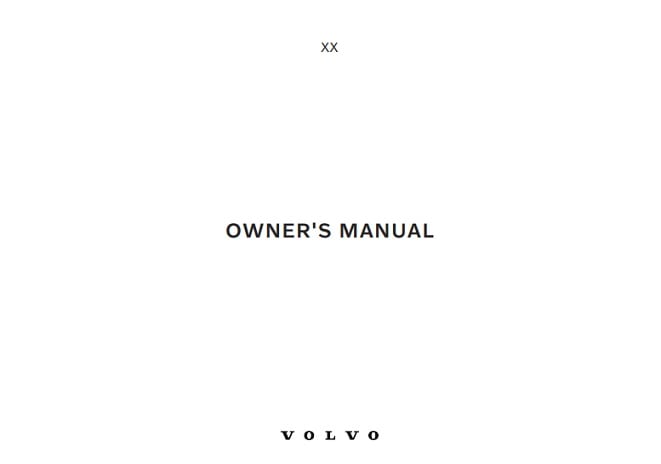 2023 Volvo V60 Owner’s Manual Image