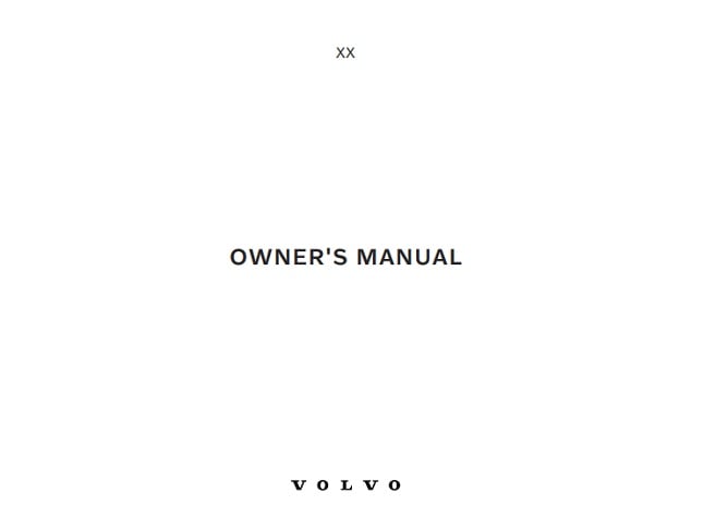 2023 Volvo XC60 Owner’s Manual Image
