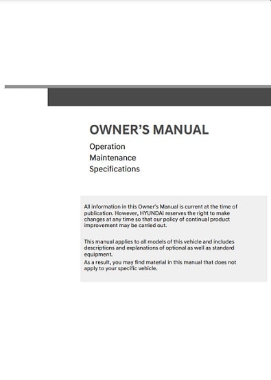 2023 Hyundai Ioniq 6 Owner’s Manual Image