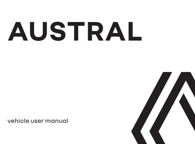 2023 Renault Austral Owner’s Manual Image