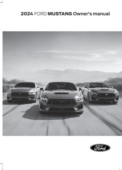 2024 Ford Mustang Owner’s Manual Image