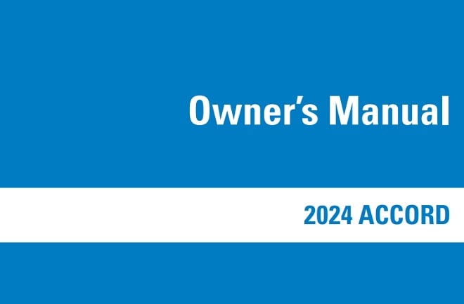 2024 Honda Accord Owner’s Manual Image