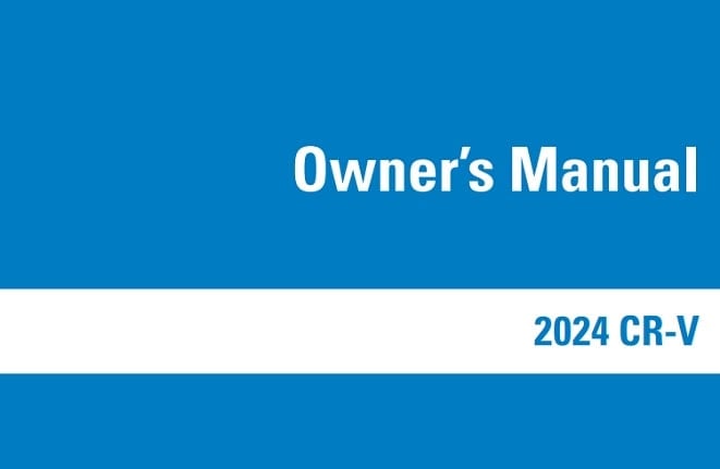 2024 Honda CR-V Owner’s Manual Image