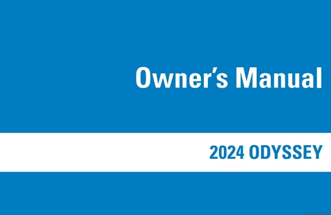 2024 Honda Odyssey Owner’s Manual Image