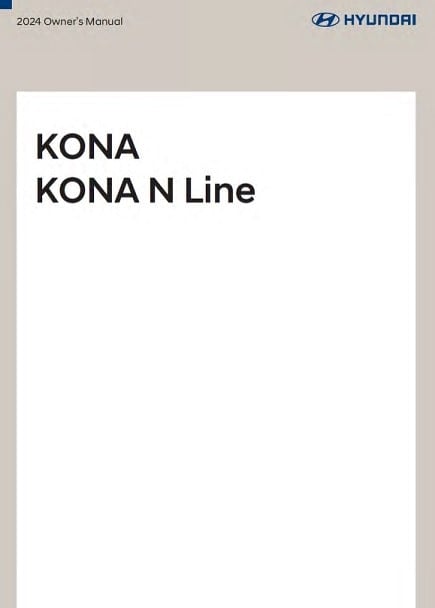 2024 Hyundai Kona Owner’s Manual Image