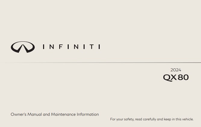 2024 Infiniti QX80 Owner’s Manual Image