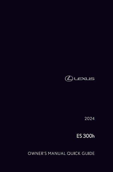 2024 Lexus ES Hybrid Owner’s Manual Image