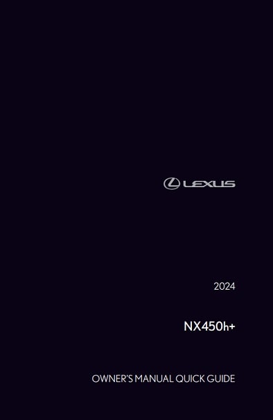 2024 Lexus NX Owner’s Manual Image