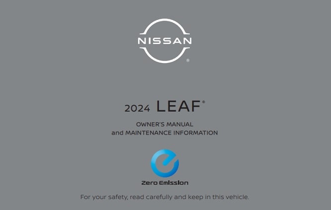 2024 Nissan Leaf Owner’s Manual Image