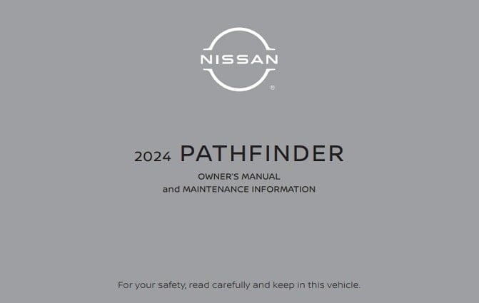 2024 Nissan Pathfinder Owner’s Manual Image