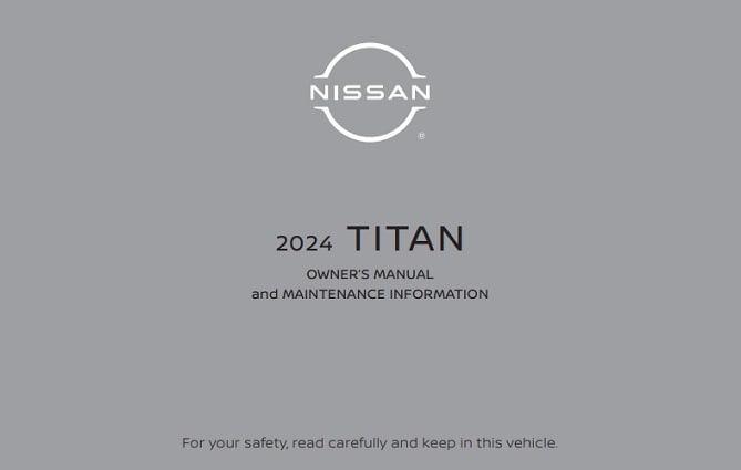 2024 Nissan Titan Owner’s Manual Image