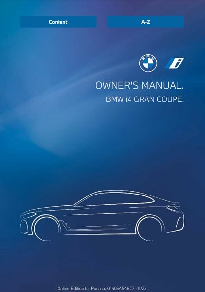 2022 BMW i4 Owner’s Manual Image