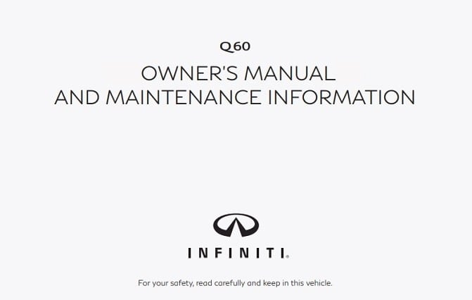 2024 Infiniti Q60 Owner’s Manual Image
