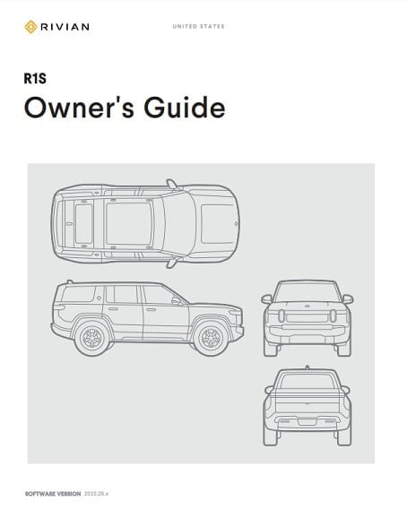 2023 Rivian R1S Owner’s Manual Image