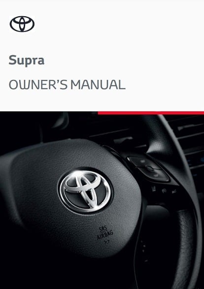 2023 Toyota Supra Owner’s Manual Image