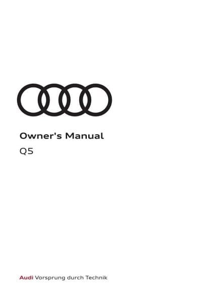 2024 Audi Q5 Owner’s Manual Image