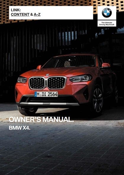 2024 BMW X4 Owner’s Manual Image
