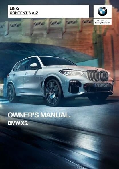 2024 BMW X5 Owner’s Manual Image
