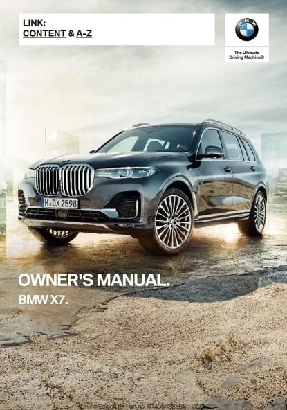 2024 BMW X7 Owner’s Manual Image