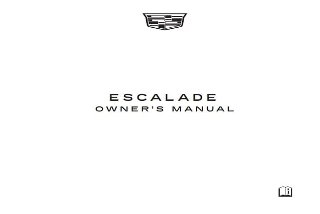 2024 Cadillac Escalade Owner’s Manual Image