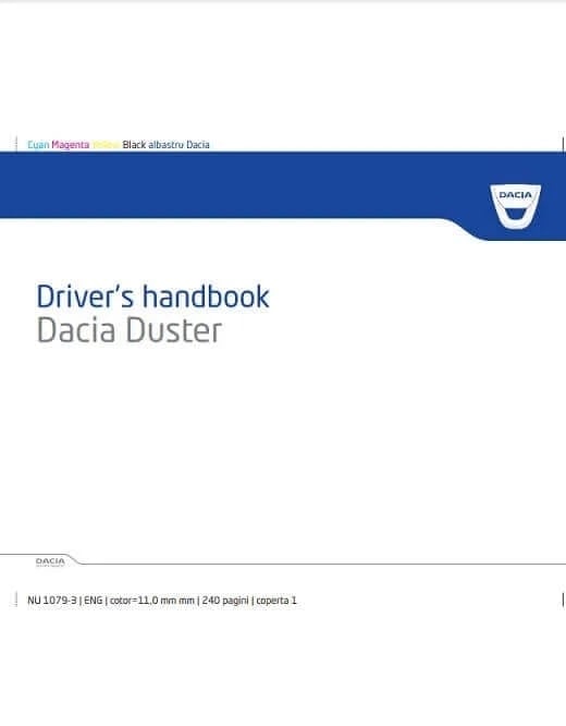 2024 Dacia Duster Owner’s Manual Image