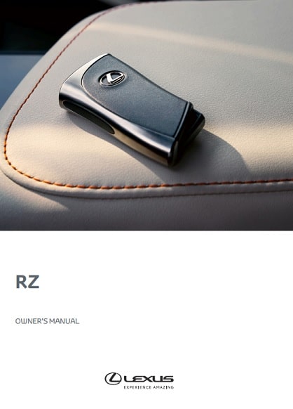 2024 Lexus RZ Owner’s Manual Image