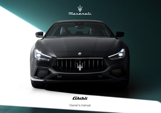 2024 Maserati Ghibli Owner’s Manual Image