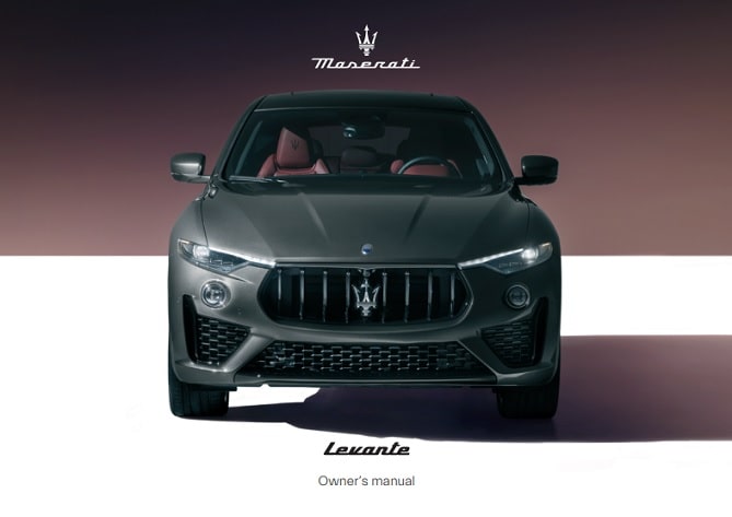 2024 Maserati Levante Owner’s Manual Image