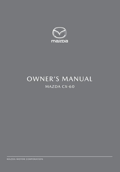 2024 Mazda CX-60 Owner’s Manual Image